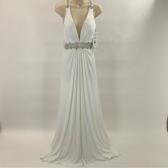 NWT Sherri Hill Beaded Gown - Picture 1 of 16